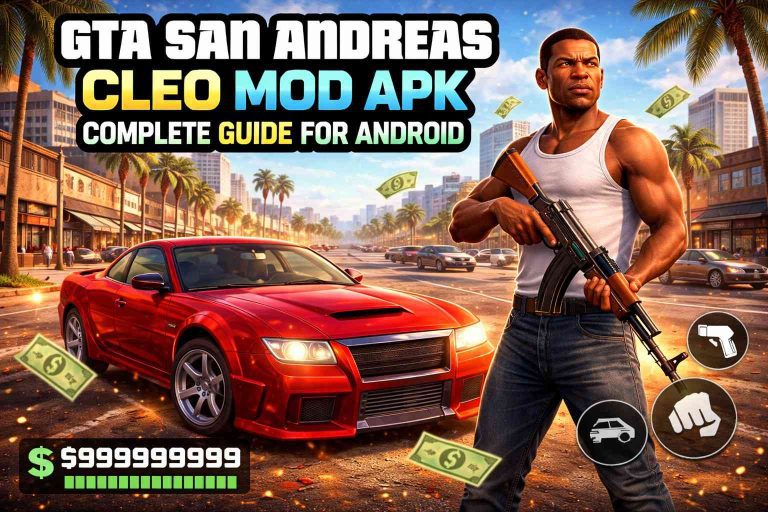 GTA San Andreas CLEO mod APK Android gameplay with mod menu